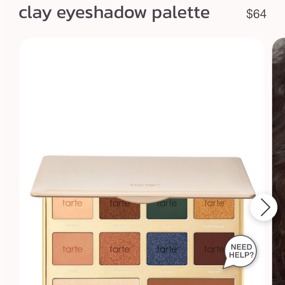 BNIB Tarte Vibrant Clay Eyeshadow Palette